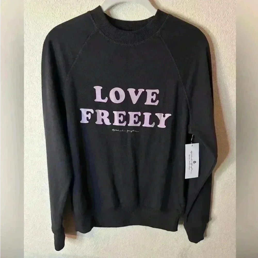 Spiritual Gangster Love Freely Old School Pullover Sweatshirt Size XS